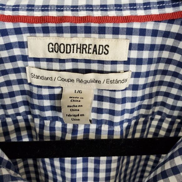 Good threads blue and white micro check shirt - Picture 3 of 3